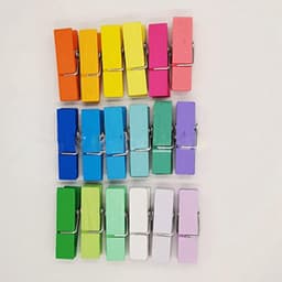 Wasknijpers met Regenboog Kleuren Decoratieve Clips voor Opknoping Kleding Ambachten Kunstwerk Display — thumbnail 2