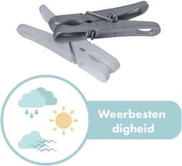 Wasknijpers van kunststof, duurzaam en herbruikbaar, ideaal voor wassen en drogen, compact en licht design, eenvoudig te bedienen — thumbnail 2