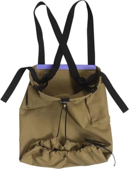Canvas Tuinschort - Plukzak Schort - Fruit Plukken - Stalen Ring - 62.5 x 47 cm - Khaki — thumbnail 1