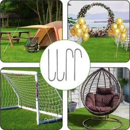 Trampoline Grondanker 30 cm - 4 Stuks Gegalvaniseerde Stalen Grondpinnen voor Tenten, Voetbaldoelen en Tuinhuisjes — thumbnail 5