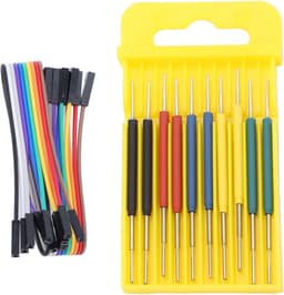 IC Test Haak Clips - Testpennen Set - Elektronica Reparatie - Intrekbare Veer - 10 Stuks - Multicolor — thumbnail 1