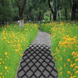 Stabilisatierooster - Grindmat Bodem - Oprit Versterken - 3600kg Draagvermogen - 5cm Hoog - Zwart — thumbnail 3