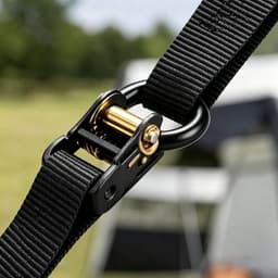 Grondanker Set - Luifelaccessoires - Versterkte grondpennen - Winddichting & Versteviging Set - Gegalvaniseerd Staal - Schokdempers - Ratelbanden - 11-Delig - Voor Carport, Camping & Buiten — thumbnail 5