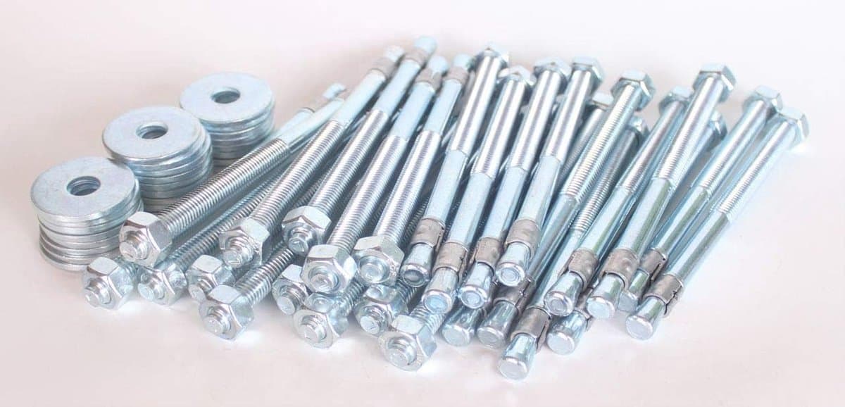 Boutankers M12 - Heavy-duty pluggen - Houtbouw bevestigen - Extra grote U-schijf - 395 mm - Verzinkt — afbeelding 1