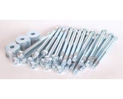 Boutankers M12 - Heavy-duty pluggen - Houtbouw bevestigen - Extra grote U-schijf - 395 mm - Verzinkt