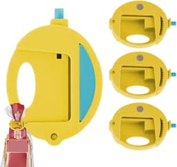 Broodzak Clips - Voedsel Clips - Voedsel Bewaren - Squeeze en Vergrendelingsmechanisme - 8x5.5 cm - Geel — thumbnail 5