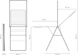 Brabantia HangOn Droogrek - 25 m - met Stang - Yinka Ilori — thumbnail 2