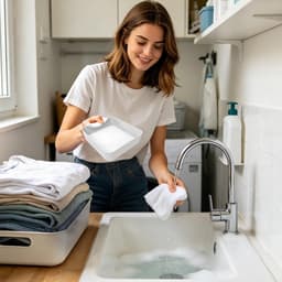 2 stuks - witte afvoerbak voor de wasmachine - Geschikt voor zowel voorladers als bovenladers - Houdt de vloer droog en voorkomt wasgeuren en watervlekken - 18*18*5 cm — thumbnail 3