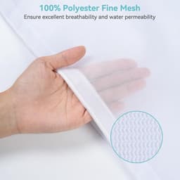 SnelShoppen - OTraki Mesh Waszak - Sterke Waszak voor Kleding, Wasgoed en Sportkleding - Ademend Netstof, Handvatten, 60x50 cm - Ideaal voor Thuis, Sp — thumbnail 2