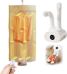 600W Draagbare Elektrische Droger – Mini 3-in-1 Warmtepompdroger – Multifunctioneel Ontwerp – Kleine Hete Luchtdroger – Geschikt voor Kleding, Schoenen, Appartement, Huis, Reizen — thumbnail 1