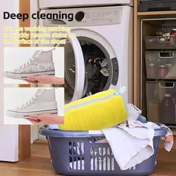 Set van 2 Waszakken voor Schoenen met Rits, Herbruikbaar voor Sport- en Linnen Schoenen, Ideaal voor de Wasmachine — thumbnail 4
