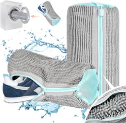 Herbruikbare Waszak voor Schoenen, 2 Stuks, Mesh Tas voor de Wasmachine, Ideaal voor Sneakers en Sportschoenen, 39 x 19 cm, 360 Graden Verstelbaar — thumbnail 1