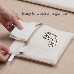 Waszakken Set - Mesh - Voor Delicate Kleding - Met Ritssluiting - Voor Ondergoed en Schoenen — thumbnail 3