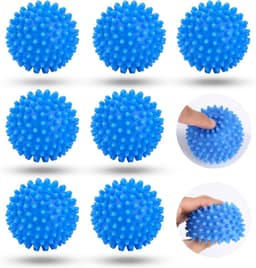 6 stuks, wasballen voor wasmachine, droger, voor donzige was, herbruikbaar — thumbnail 1