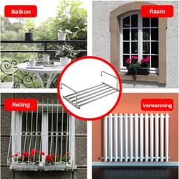 ZRNS® Droogrek Deur - Hangend Wasrek - Handdoekrek Badkamer - Ook voor Balkon of Radiator - Uittrekbaar 42-66 cm — thumbnail 3