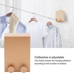 Dailygoods - Uittrekbare Waslijn - Robuuste Droogrek voor Binnen en Buiten — thumbnail 3