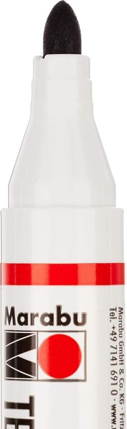 01170003073 - textielverf zwart 073, lijndikte ca. 2-4 mm, textielstift voor lichte stoffen, op waterbasis, zachte grip, wasbaar tot 60 °C, lichtecht, eenvoudig te gebruiken — thumbnail 2