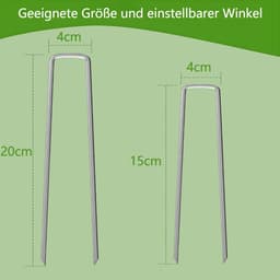 Dailygoods- Grondanker Verzinkt - Grondankers - Corrosiebestendig - Puntige Uiteinden - Hoogwaardig Staal - Voor Natte Omgevingen - Grondharing — thumbnail 5