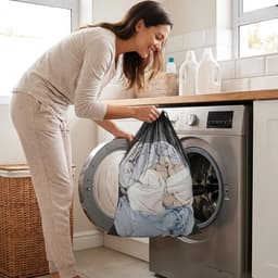 2-delige Wasmand Set met Trekkoord, 70 x 90 cm Wasnet voor Bedlinnen, Knuffels en Grote Voorwerpen, Geschikt voor Wasmachine — thumbnail 2