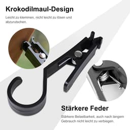 Wasknijpers, tentclips, hangers voor handdoeken, klemhaken, handdoeken, clips, multifunctionele lichthaken, campinguitrusting, accessoires, ophanghaken, snappen voor camping en outdoor — thumbnail 5