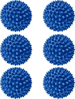 Livenzo Drogerballen - Wasbollen - 6 Stuks - Siliconen - Sneller droog - Anti-kreuk - Blauw — thumbnail 1