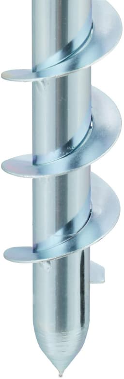 grondanker parasols en droogmolens, grondpen met adapters, 25-55 mm, om in de grond te draaien, zilver-rood — thumbnail 5
