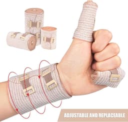 SnelShoppen - 50 Elastische Clips voor Metaal Verbanden - Bruin - Duurzaam en Elastisch - Voor het Bevestigen van Wonden en Verbanden - Ideaal voor Me — thumbnail 5