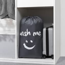 Gemakkelijke draagbare waszak met grote capaciteit, ideaal voor reizen, kamperen, badkamer en studentenhuis, set van 2 (blauw + grijs) — thumbnail 3