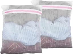 Wasmachine Wasnet, 50 x 60 cm, Kleine Waszak met Verborgen Rits, Bescherming tegen Vouwen en Deformatie van Kleding, Ideaal voor Delicate Stoffen en Wassen — thumbnail 1