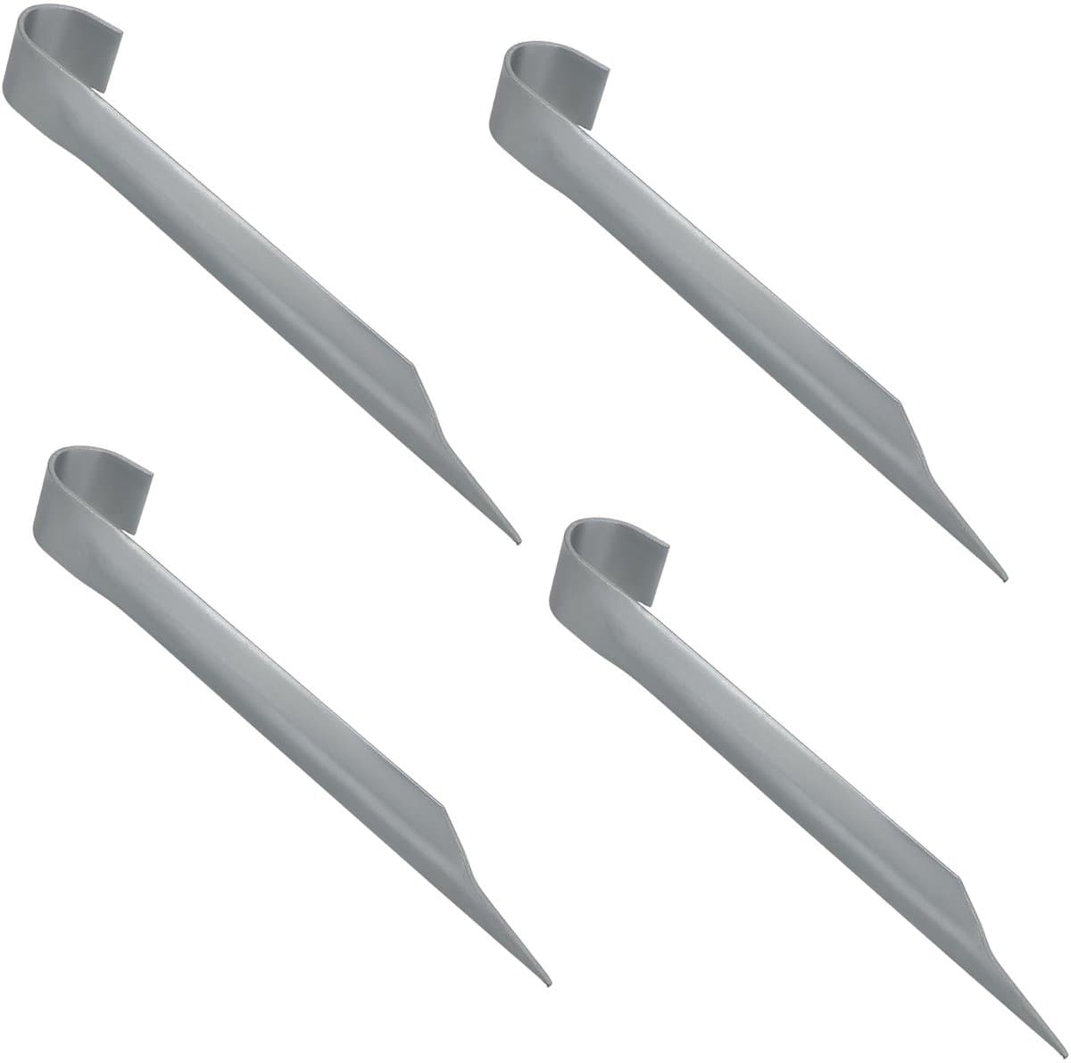 KOTARBAU® 4 Stuks - Grondankers voor Trampoline - Trampoline Ankers 350 mm - Bodemankers - Verzinkte Grondankers - Zilver — afbeelding 1