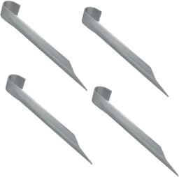 KOTARBAU® 4 Stuks - Grondankers voor Trampoline - Trampoline Ankers 350 mm - Bodemankers - Verzinkte Grondankers - Zilver — thumbnail 1