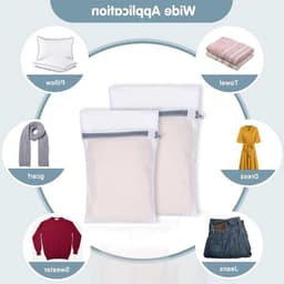 Set van 4 Wasnetten voor de Wasmachine, Inclusief 2 Maten, Ideaal voor Kleding, Ondergoed, Sokken en Delicate Stoffen (30 x 40 cm, 20 x 30 cm) — thumbnail 4