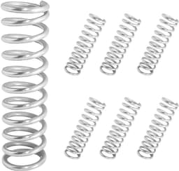 SnelShoppen - 10 Stuks Compressie Veer, Mini RVS Veer, Metaal Veer voor Vervanging en Reparatie, 1.2 x 8 x 25mm, Roestvrij Staal, Duurzaam, Sterk — thumbnail 1