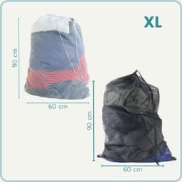 Waszak Large XL - 60x90CM - Polyester - Trekkoord Sluiting - Handig voor Kleding - SnelShoppen — thumbnail 5