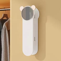 Solidchoice- Hangeropbergrek - Intrekbaar - Tweelaags - Muurbevestiging - Ruimtebesparend - Organisatieoplossing - Kledingrek — thumbnail 5