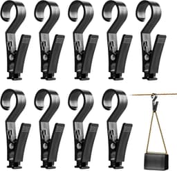 10 Stuks Multifunctionele Kledingknijpers en Tentclips voor Kamperen, Was ophangen en Lampen bevestigen — thumbnail 1