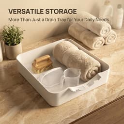 Universele Lekbak Wasmachine - Afvoerbak voor wasmachine - Opvangbak Tegen Lekkage - Voorkomt waterlekkage op de vloer - Voor eenvoudige installatie - Voorkomt effectief overstroming door water — thumbnail 2