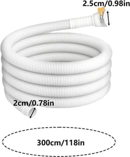 Airco Afvoerslang - Ontvochtiger Kabel - Condens Afvoeren - Verstelbare Klem - 3 Meter - Zwart — thumbnail 5