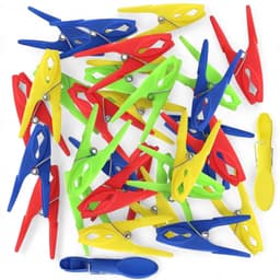 Dailygoods- Wasknijpers Set van 32 - Kunststof - Antislip Klemmen - Brede Greep - Weerbestendig - Geschikt voor Binnen/Buiten - Wasknijper — thumbnail 5