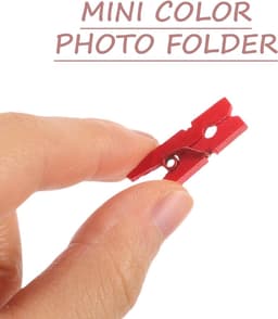 100 stuks mini houten haringen, houten wasknijpers, fotoclips voor doe-het-zelf knutseldecoratie. — thumbnail 2