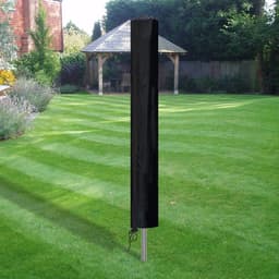 Droogrek voor buiten, draaibaar, 16 x 16 x 180 cm, beschermhoes voor droogmolen met ritssluiting, Oxford-stof, waterdicht, zwart — thumbnail 4