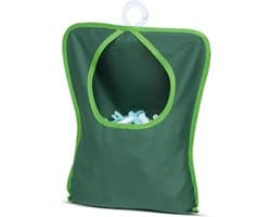 Wasknijper Tas - Haringen Houder - Wasknijpers Opbergen - Dubbel Gestikt Katoen - 39 x 29 cm - Groen