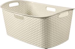 Curver My Style - Wasmand - 47L - Rattan Look - Ergonomische Handgrepen - Off-White — thumbnail 1