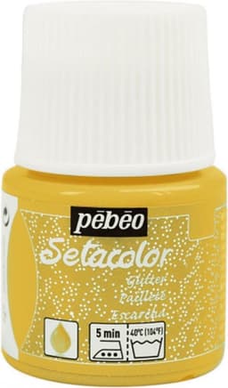 Pébéo Setacolor Glitter Gouden Textielverf - 45ml textielverf voor lichte stoffen — thumbnail 1