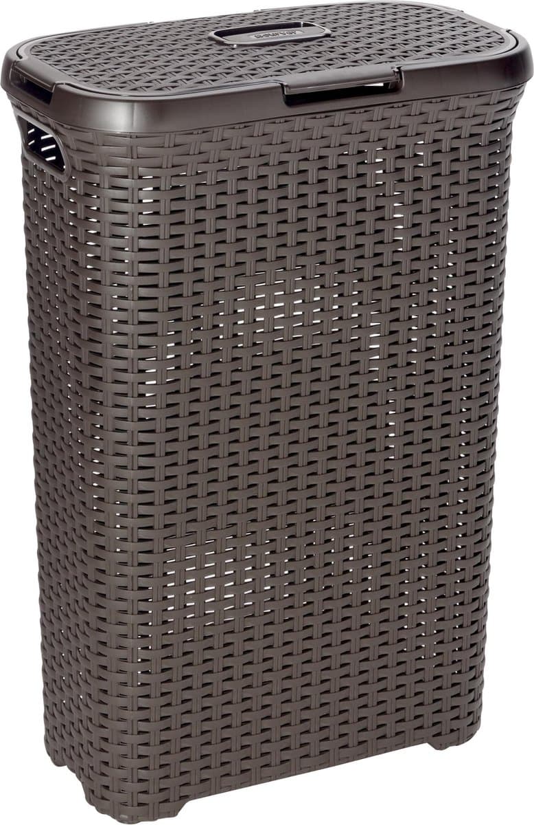 Curver Style Wasmand met deksel - 40L - Kunststof - Bruin — afbeelding 1