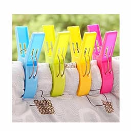 Grote plastic badlaken knijpers 4 stuks 12 cm — thumbnail 2