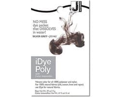 Jacquard textielverf iDye Poly 14 gr zilvergrijs voor synthetische stoffen.