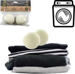 2x Drogerballen - Droogballen - 100% Wol - Wasdroger Ballen - Herbruikbaar — thumbnail 1