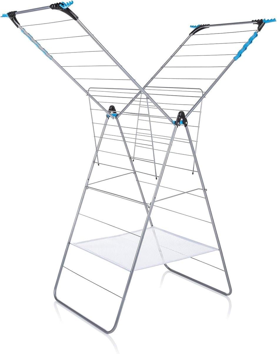Wing Droogrek 24 m X Wing - Extra Minky Groter Formaat folding wall laundry rack — afbeelding 1
