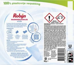 Robijn - Wasmiddeldoekjes Stralend Wit - 4 x 16 stuks - Voordeelverpakking — thumbnail 5
